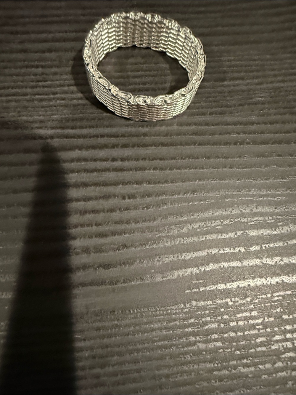Silver Mesh Link Ring - Picture 4 of 6